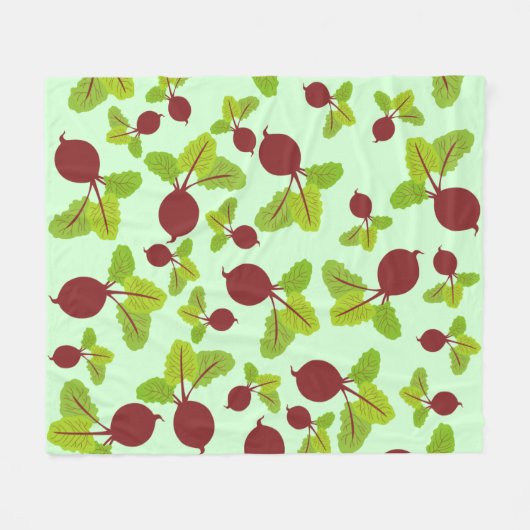 Rübenmuster Fleecedecke (Vorderseite (Horizontal))