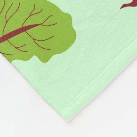 Rübenmuster Fleecedecke (Ecke)