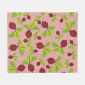 Rübenmuster Fleecedecke (Vorderseite (Horizontal))