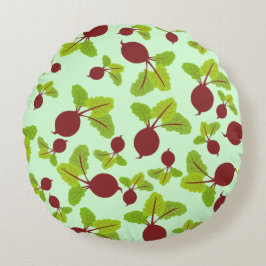 Rübenmuster Rundes Kissen