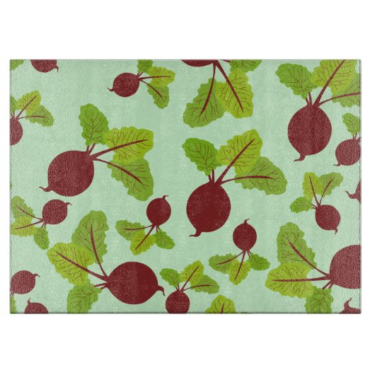 Rübenmuster Schneidebrett (Vorderseite)