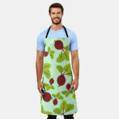 Rübenmuster Schürze (Getragen)