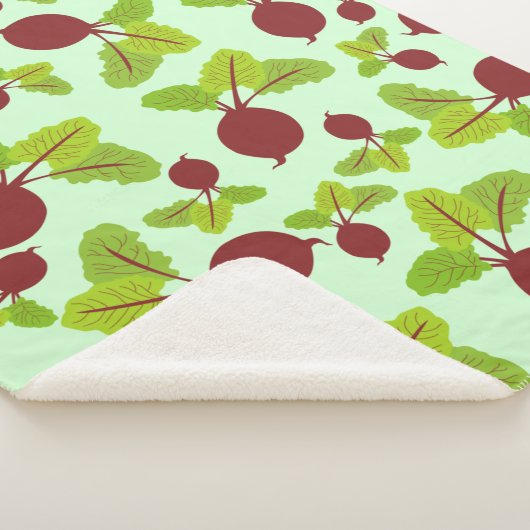 Rübenmuster Sherpadecke (3/4)