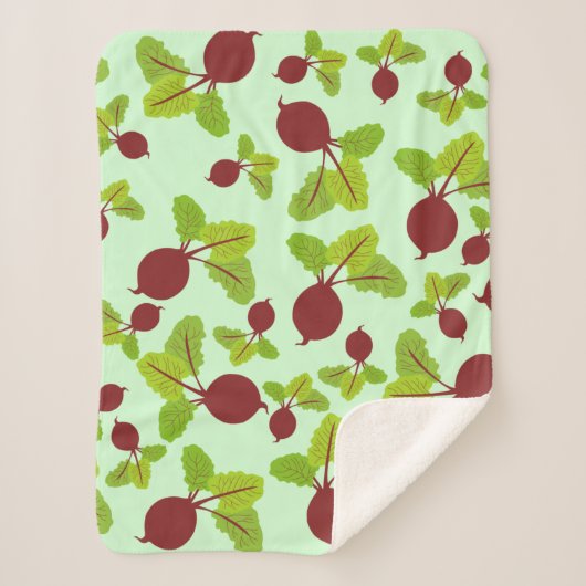 Rübenmuster Sherpadecke (Vorderseite)