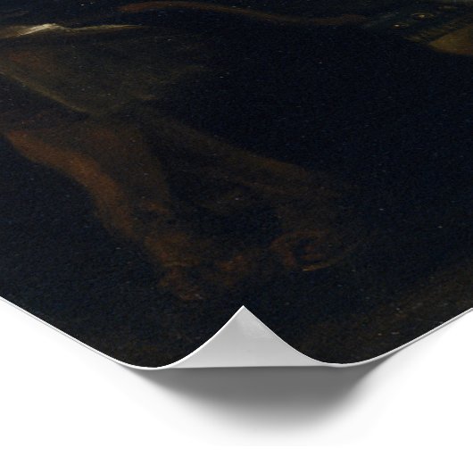 Rubens - Abendessen im Emmaus 1638 Poster (Ecke)