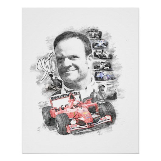 Rubens Barrichello Poster (Vorderseite)