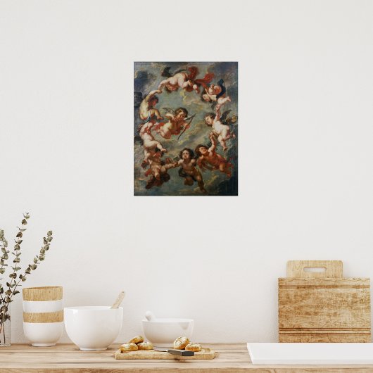 Rubens - Deckendekoration Poster (Küche)