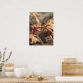 Rubens - Der wunderbare Entwurf der Fische Poster (Küche)