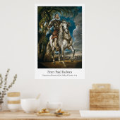 Rubens – Equestrian Portrait of the Duke of Lerma Poster (Küche)