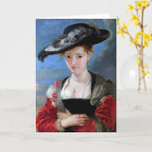 Rubens fühlte sich an CC0727-Grußkarte Karte (Gelbe Blume)