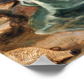 Rubens - Hagar in der Wüste Poster (Ecke)