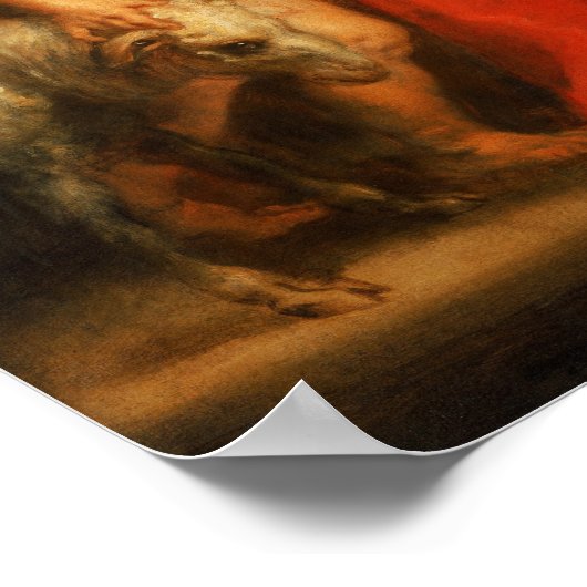 Rubens - Jungfrau & Kind mit Sts Elizabeth & John Poster (Ecke)