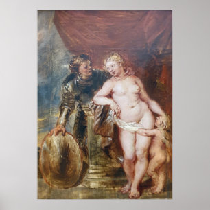 Rubens - Mars, Venus und Cupid Poster