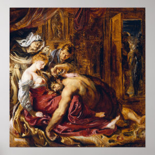 Rubens - Samson und Delilah Poster