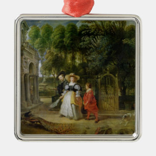 Rubens und Helene Fourment im Garten Ornament Aus Metall