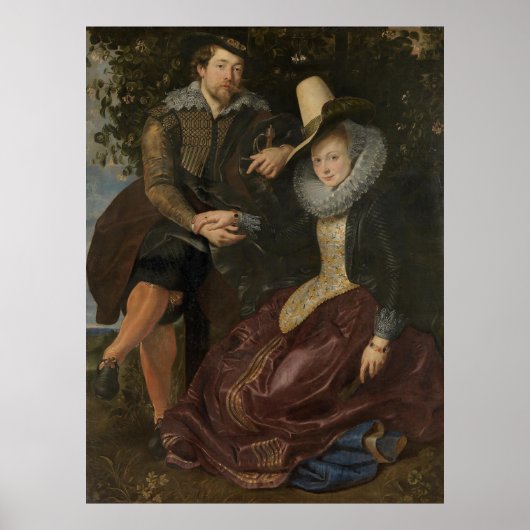 Rubens und Isabella Brant im Honeysuckle Bower Poster (Vorne)