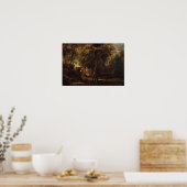 Rubens - Wald bei Morgendämmerung mit Hirschjagd ( Poster (Küche)