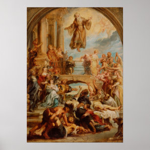 Rubens - Wunder des heiligen Franz von Paola Poster