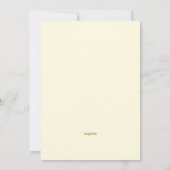 Rübenwurfkarte Einladung (Rückseite)