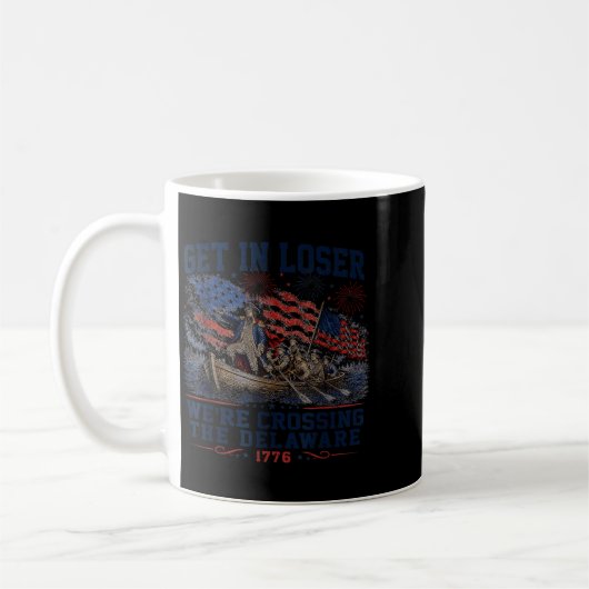 Rübermachen Wir Überqueren Den Delaware 4. Juli Vi Kaffeetasse (Links)