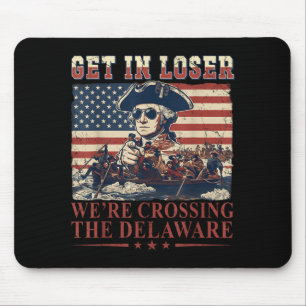 Rübermachen Wir Überqueren Den Delaware 4. Juli Vi Mousepad