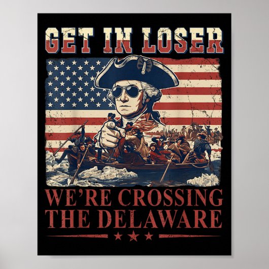 Rübermachen Wir Überqueren Den Delaware 4. Juli Vi Poster (Vorne)