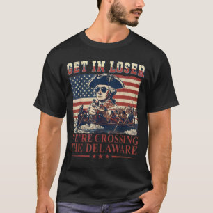 Rübermachen Wir Überqueren Den Delaware 4. Juli Vi T-Shirt
