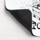 Rüberrollen ins 2026 Waschbären-Müllcontainer-Feue Mousepad (Ecke)