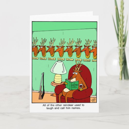 Rubes Alle anderen Rentier Weihnachtskarten Feiertagskarte (Vorderseite)