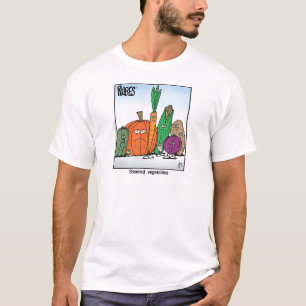 Rubes-Cartoon-Klassiker gedämpftes Gemüse T-Shirt