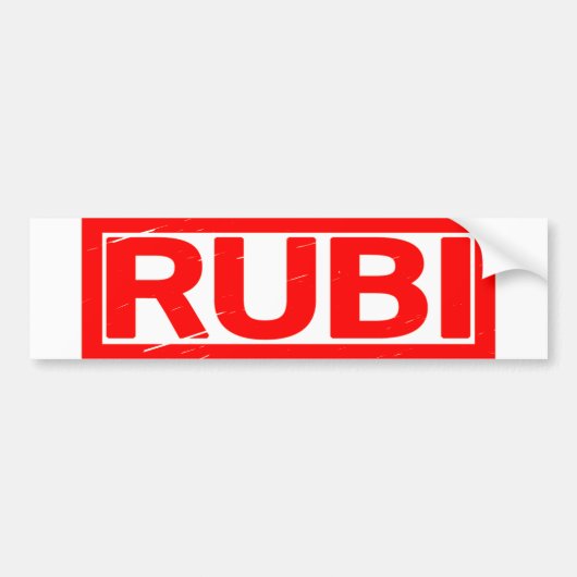 Rubi-Briefmarke Autoaufkleber (Vorne)