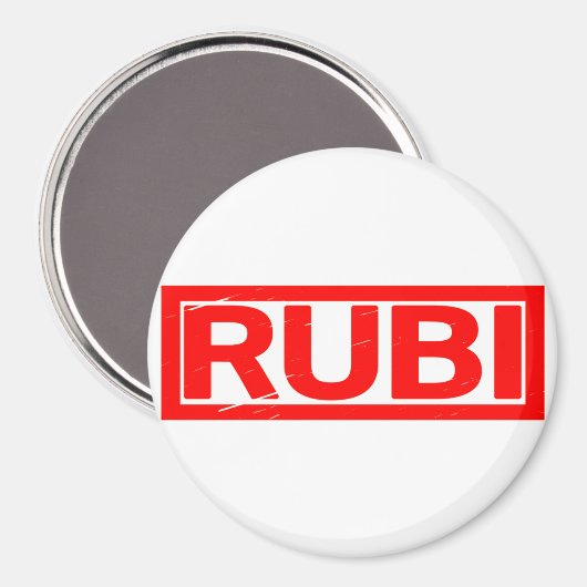 Rubi-Briefmarke Magnet (Vorderseite/Rückseite)