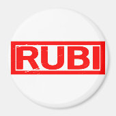 Rubi-Briefmarke Magnet (Vorne)