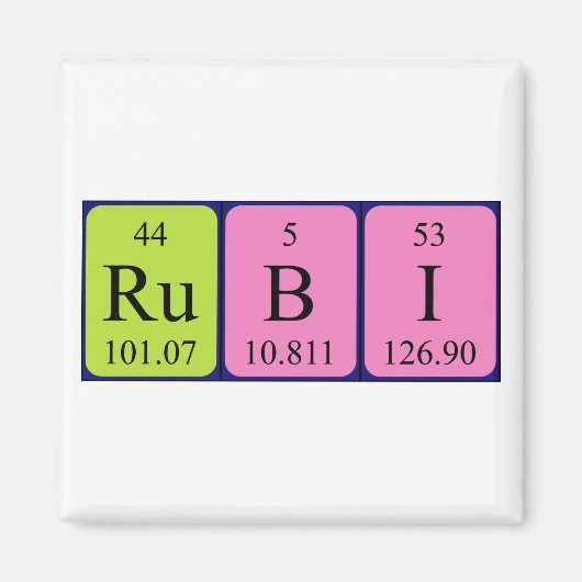 Rubi-Periodenmagnet Magnet (Vorne)