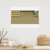 Rubicon 3-Diorama-Hintergrund Poster (Küche)
