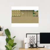 Rubicon 3-Diorama-Hintergrund Poster (Heimbüro)
