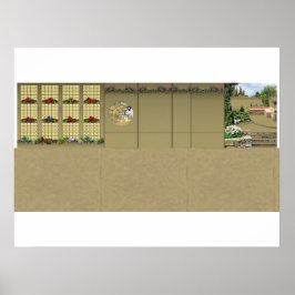 Rubicon 3-Diorama-Hintergrund Poster