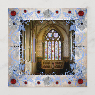 Rubies Art Deco Hochzeitskarte Einladung