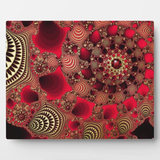 Rubies & Gold Foto Plaque Fotoplatte (Vorderseite)