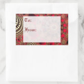 Rubies & Gold-Geschenktipps Rechteckiger Aufkleber (Tasche)