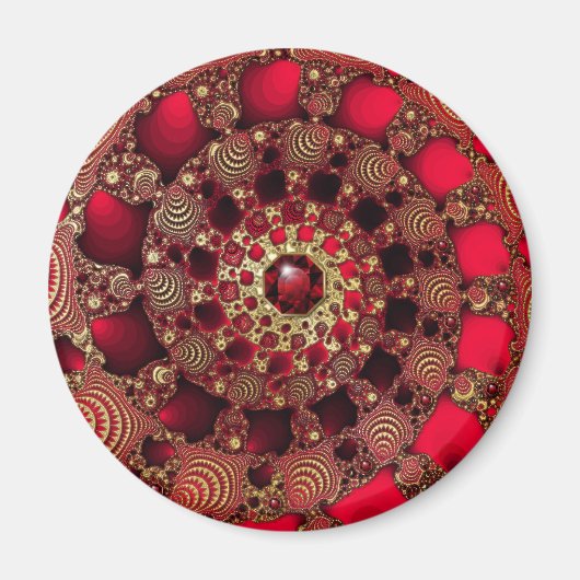 Rubies & Gold Magnet (Vorne)