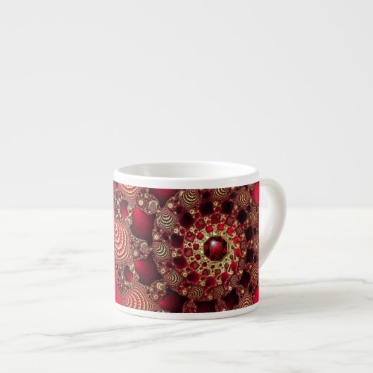 Rubies & Gold Specialty Tasse (Vorderseite Rechts)
