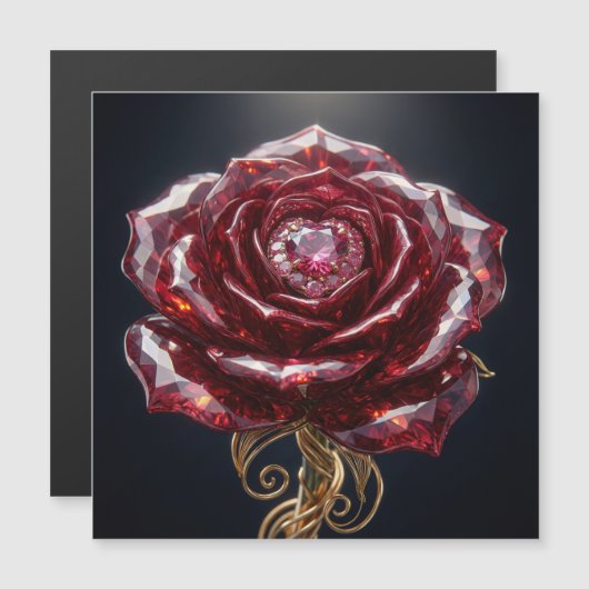 Rubies Red Magnet Card (Vorne/Hinten)