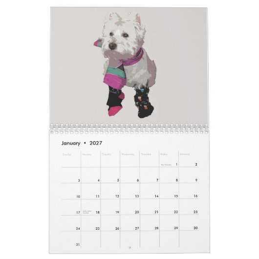 Rubin der Westie 2010 Kalender (Jan 2027)
