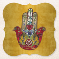 Rubin Granatapfel Herz Roter Vogel Hamsa