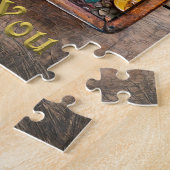 Rubin Granatapfel Herz Steampunk Serie Puzzle (Seite)