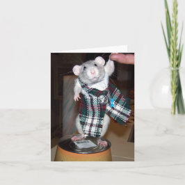 Rubin in ihrer Kilt-Karte Karte