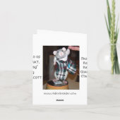 Rubin in ihrer Kilt-Karte Karte (Rückseite)