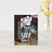 Rubin in ihrer Kilt-Karte Karte (Gelbe Blume)