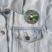 Rubin-Kehle flattert Liebe-Knopf Button (Beispiel)
